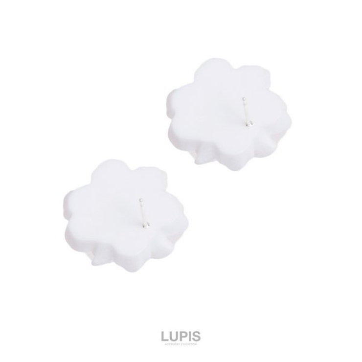 【S925ポスト】パールカラーフラワーピアス | LUPIS | 詳細画像4 