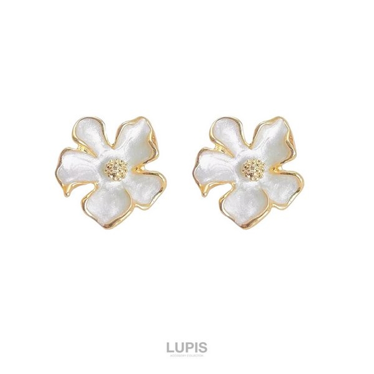 【S925ポスト】ニュアンスフラワーピアス | LUPIS | 詳細画像4 