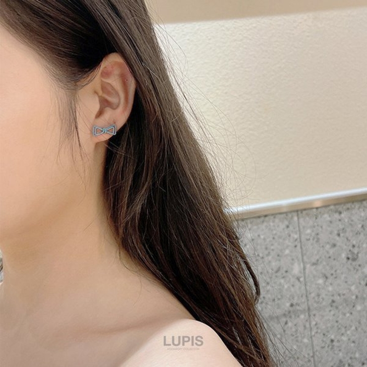 【S925ポスト】ワイヤーリボンピアス | LUPIS | 詳細画像5 