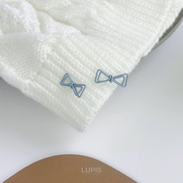 【S925ポスト】ワイヤーリボンピアス | LUPIS | 詳細画像6 