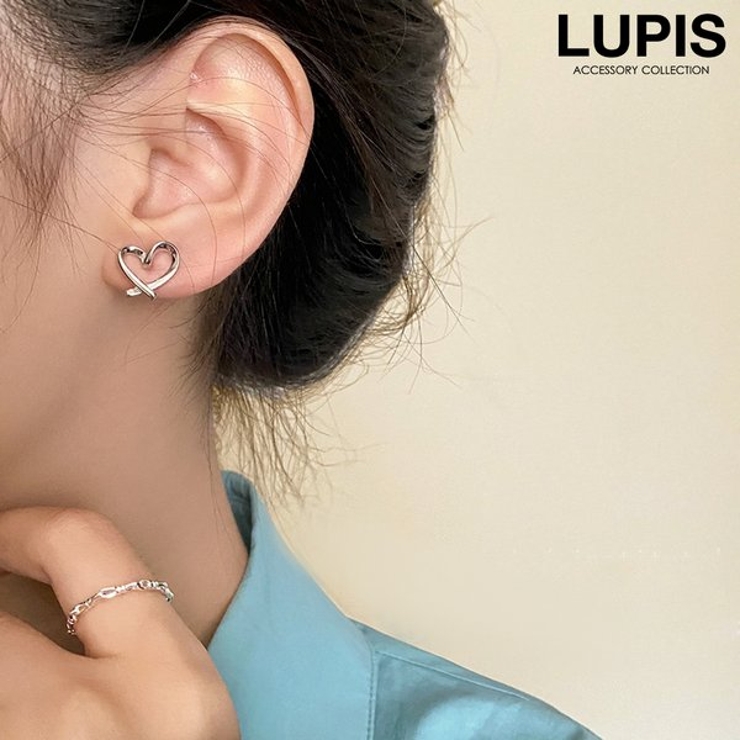 手書きハートイヤリング | LUPIS | 詳細画像1 