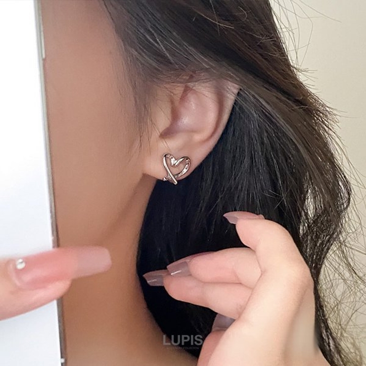 手書きハートイヤリング | LUPIS | 詳細画像2 