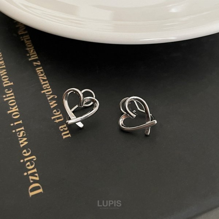 手書きハートイヤリング | LUPIS | 詳細画像4 