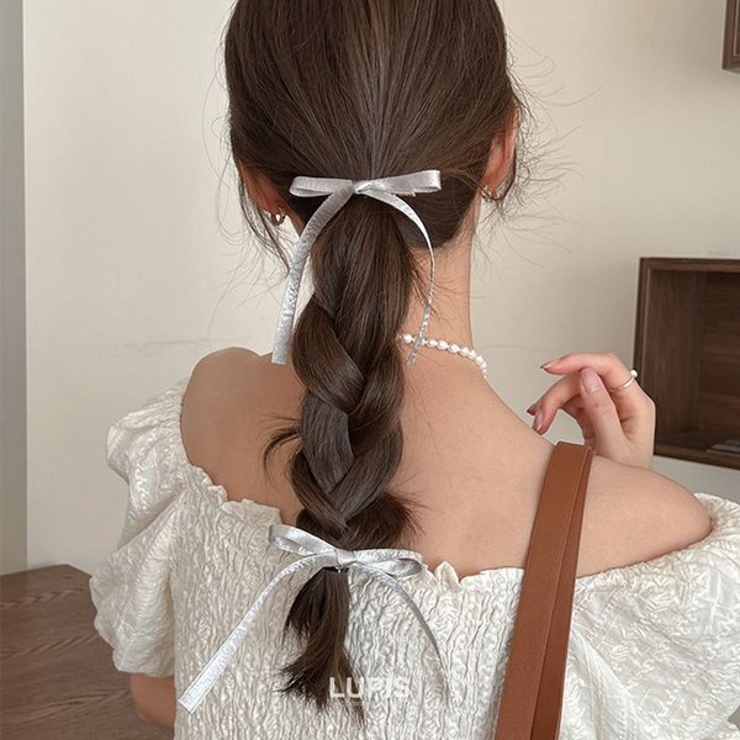 シルバーリボンヘアクリップ | LUPIS | 詳細画像3 
