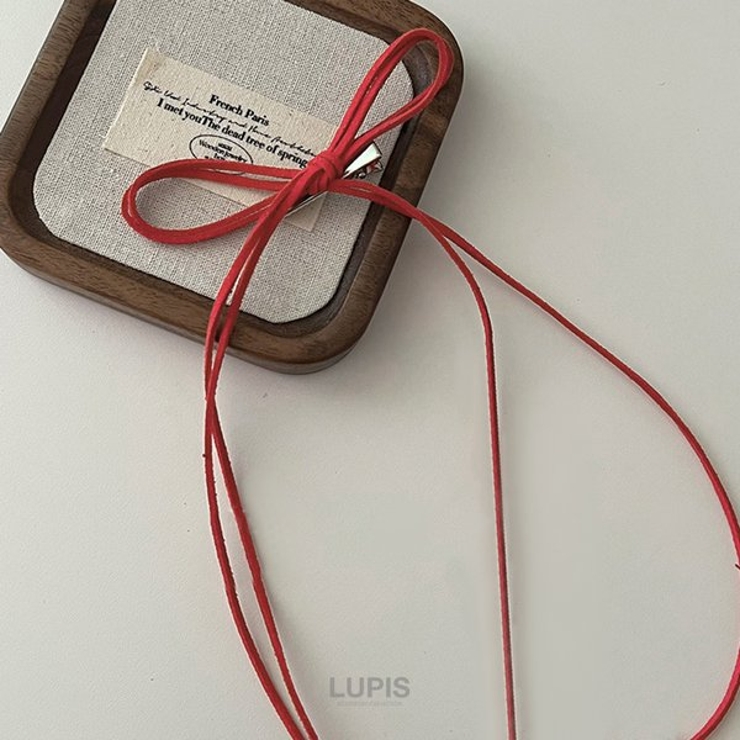スエードロングリボンヘアクリップ | LUPIS | 詳細画像9 