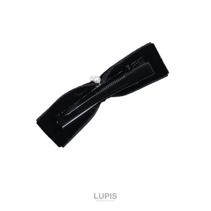 ≪1個入り≫ベロア調リボンヘアクリップ | LUPIS | 詳細画像5 