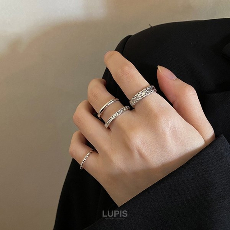 カジュアルメタルリングセット | LUPIS | 詳細画像3 