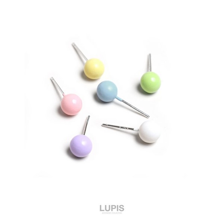 【S925ポスト】パステルカラーボールピアスセット | LUPIS | 詳細画像2 