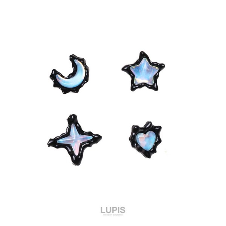 【S925ポスト】ナイトスカイムードピアスセット | LUPIS | 詳細画像5 
