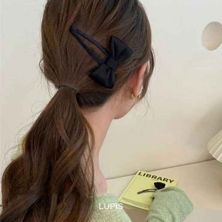 ベロアリボンぱっちんヘアピン | LUPIS | 詳細画像2 