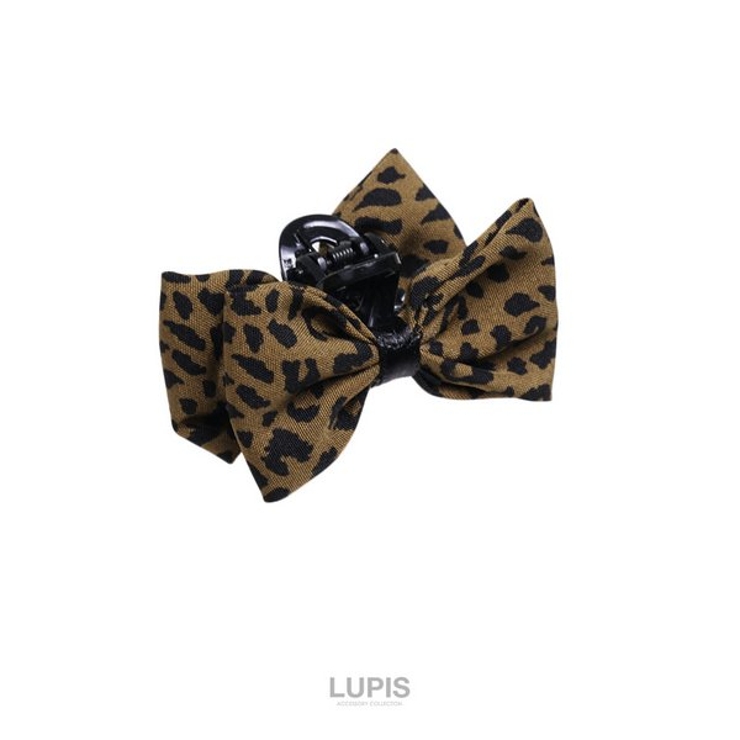 ≪1個入り≫レオパード柄リボンミニヘアクリップ | LUPIS | 詳細画像5 