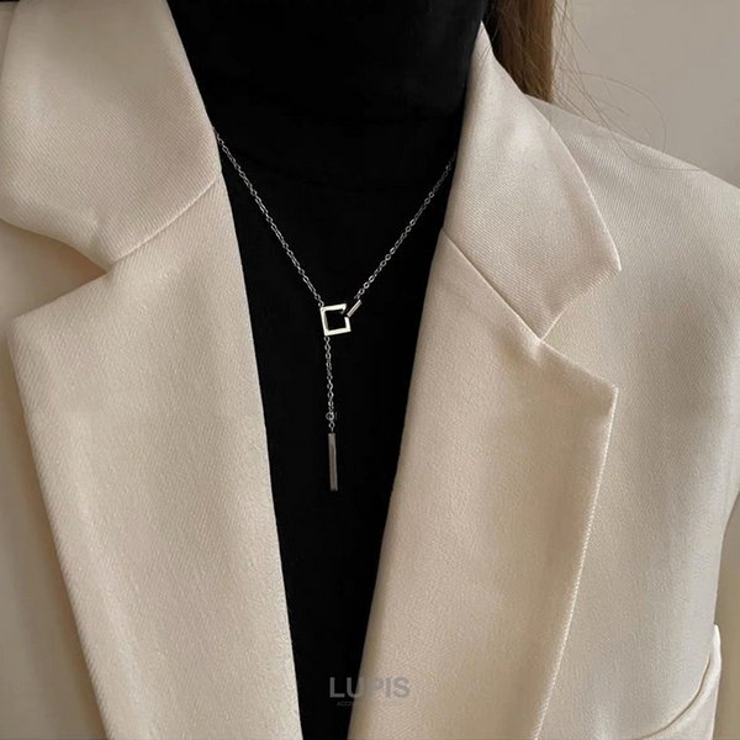 ダブルスクエア×バーネックレス | LUPIS | 詳細画像2 