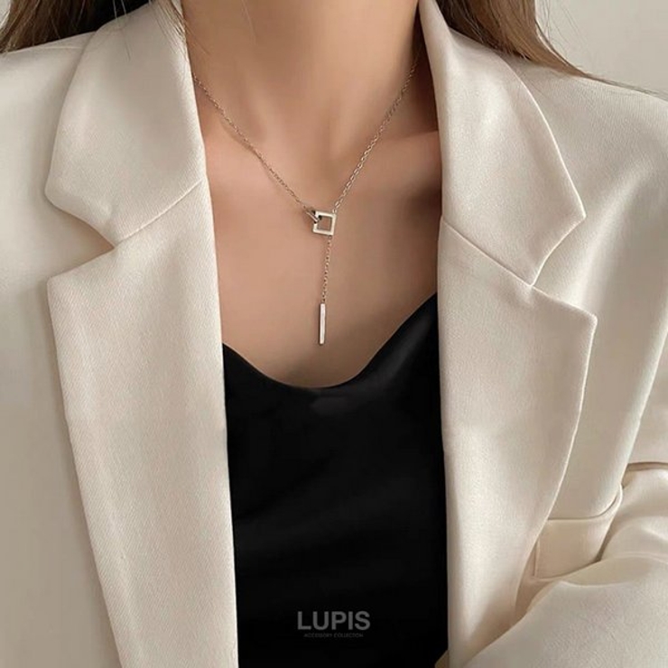 ダブルスクエア×バーネックレス | LUPIS | 詳細画像3 