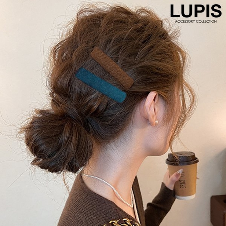 ワンカラーニットぱっちんヘアピン | LUPIS | 詳細画像1 