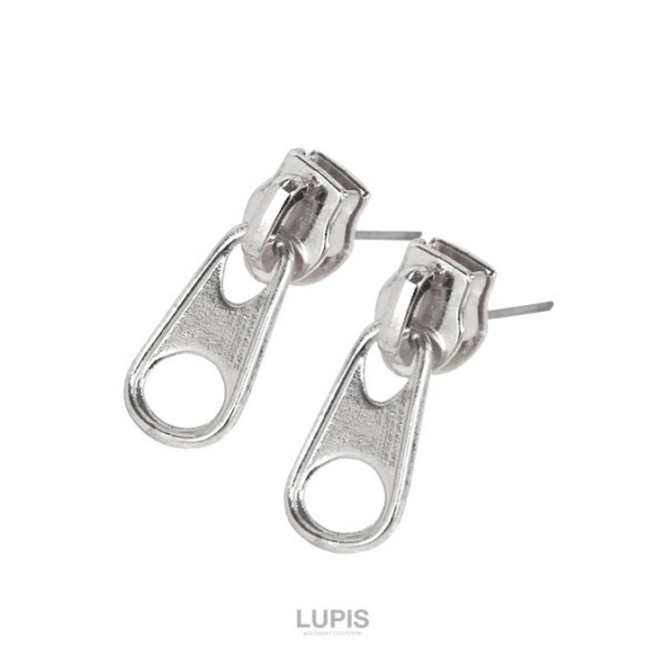 シルバー | ジップピアス | LUPIS