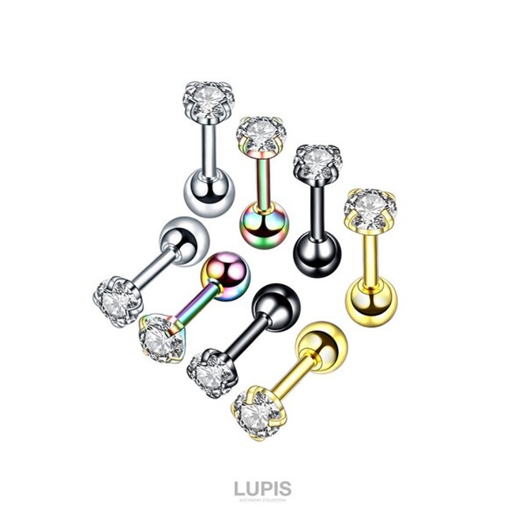 【16G】カラーストーンストレートバーベルボディピアス | LUPIS | 詳細画像4 