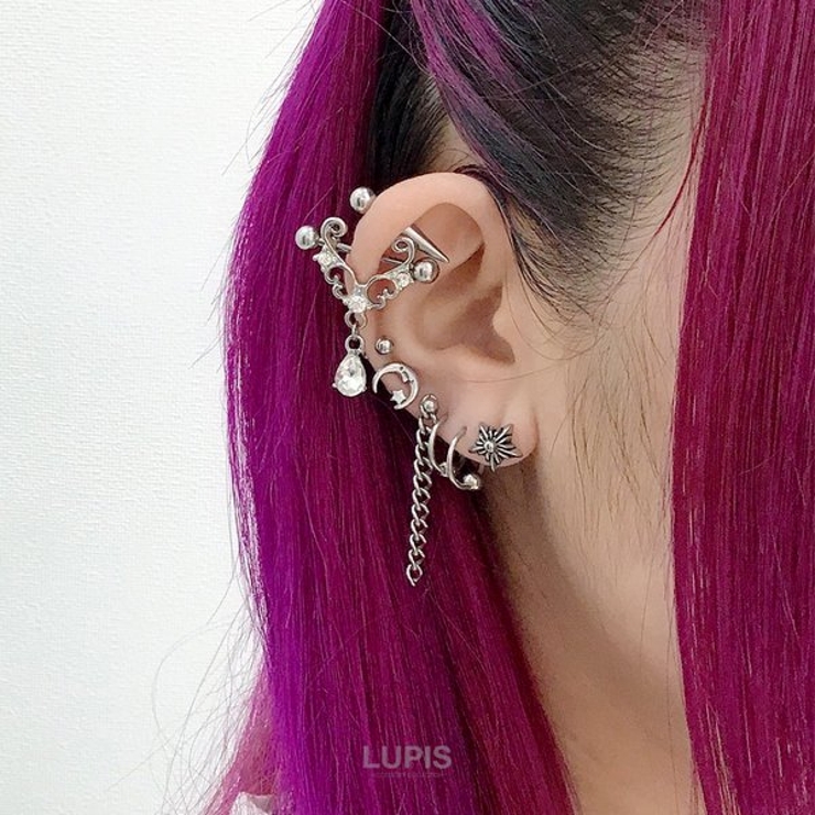 【16G】BIGコーンヘッドストレートバーベルボディピアス | LUPIS | 詳細画像8 