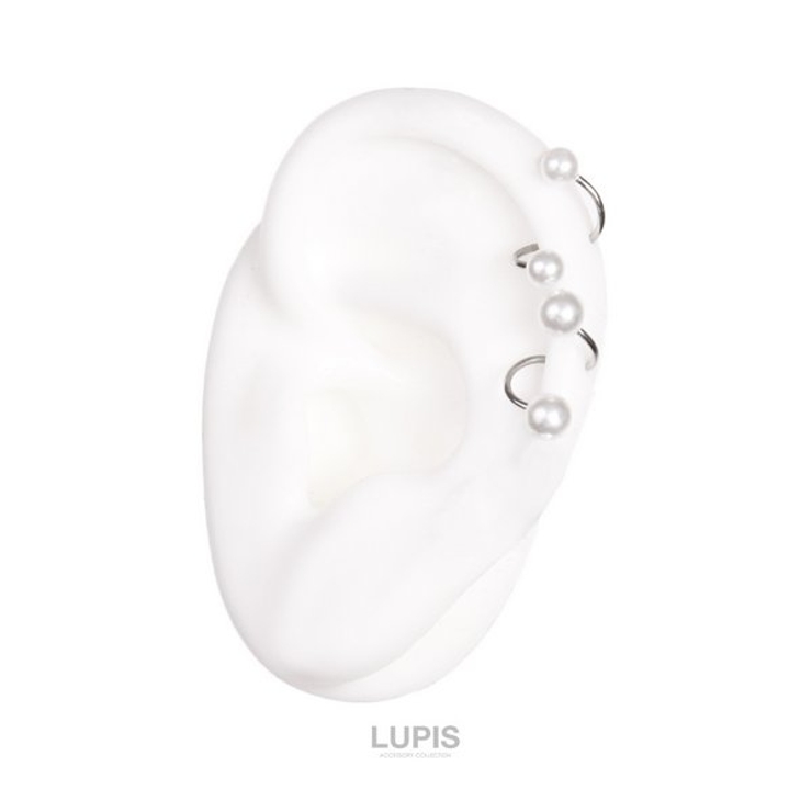 【16G】パールスパイラルバーベルボディピアス | LUPIS | 詳細画像4 