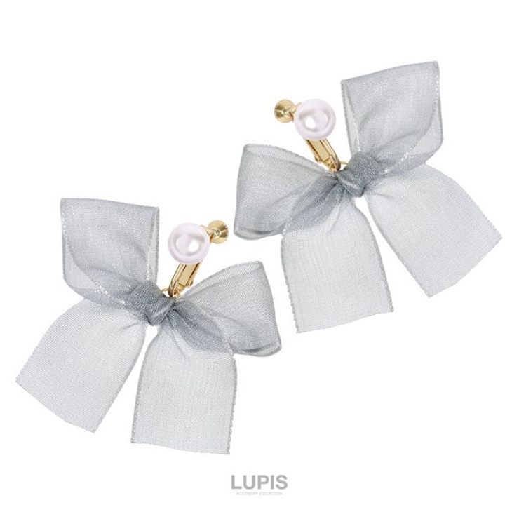 フェミニンリボンパールイヤリング 【アクセサリー アクセ | LUPIS | 詳細画像2 