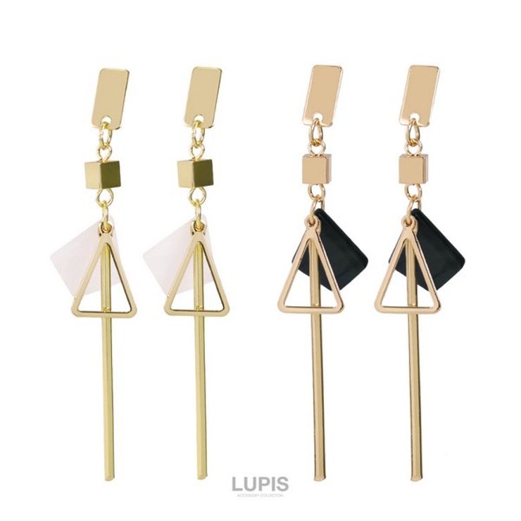シェルプレートトライアングルバーピアス | LUPIS | 詳細画像2 