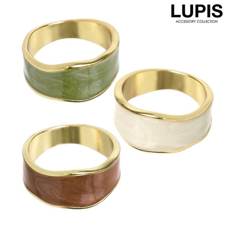 変形ラインマーブルリング【指輪】 | LUPIS | 詳細画像1 