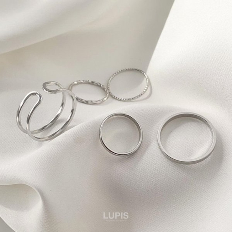 シンプルメタルリングセット【5本セット 指輪】 | LUPIS | 詳細画像6 