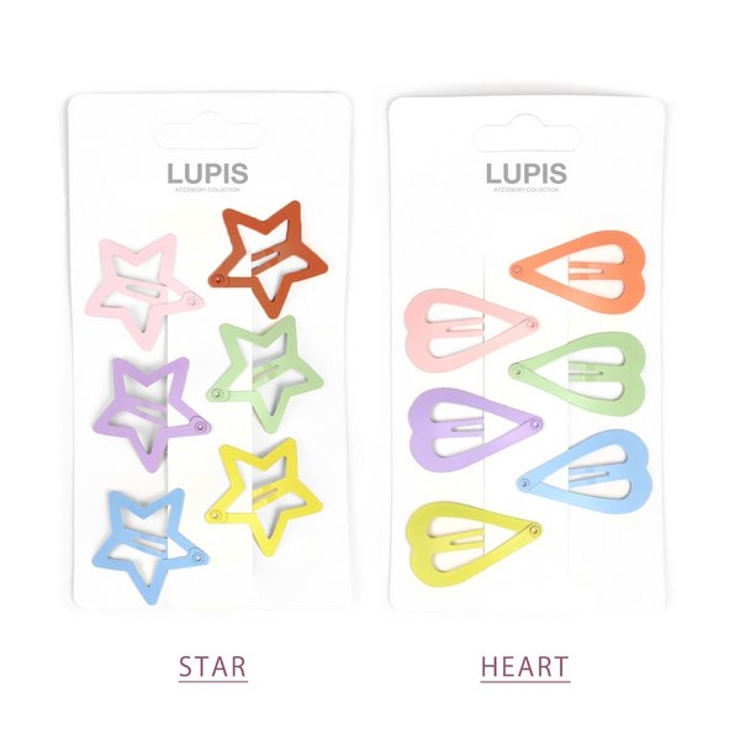 ハート×スターぱっちんヘアピンセット 【プチプラ 小さめ | LUPIS | 詳細画像2 