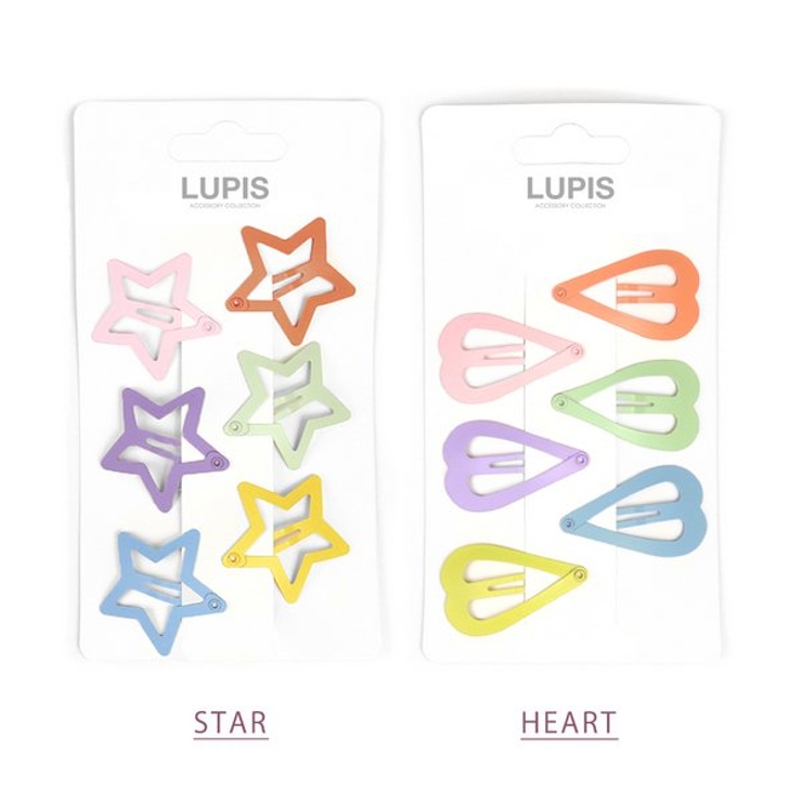 ハート×スターぱっちんヘアピンセット 【プチプラ 小さめ | LUPIS | 詳細画像2 