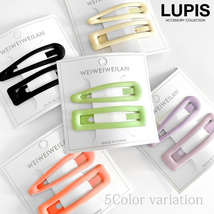 パステルマットカラーぱっちんヘアピンセット 【ヘアピン パッチンピン | LUPIS | 詳細画像1 