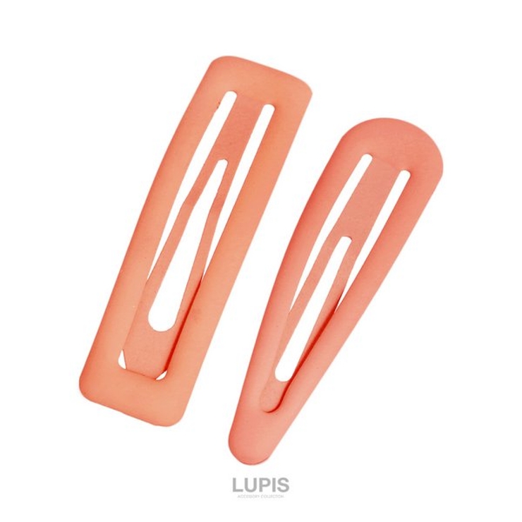 コーラルピンク | パステルマットカラーぱっちんヘアピンセット 【ヘアピン パッチンピン | LUPIS