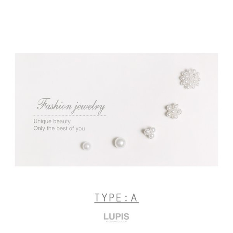 A | ワンポイントピアスセット【極小 片耳用 セットピアス】 | LUPIS