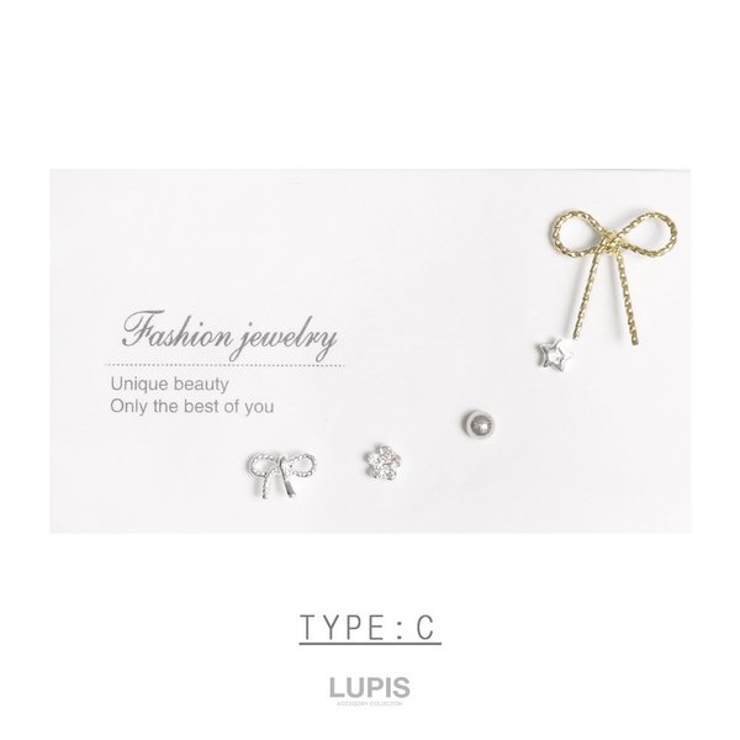 C | ワンポイントピアスセット【極小 片耳用 セットピアス】 | LUPIS