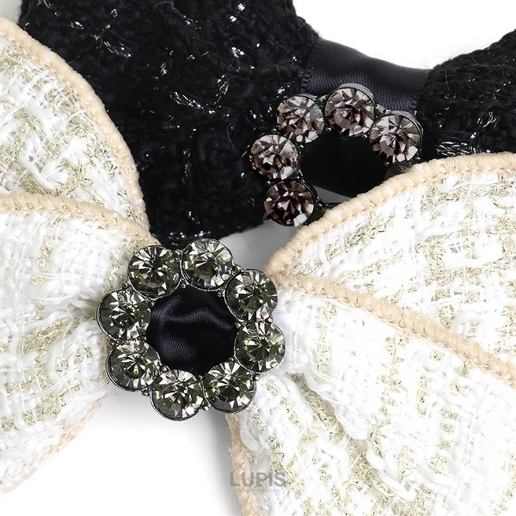 ツイードリボンバレッタ【ヘアアクセサリー バレッタ ツイード | LUPIS | 詳細画像4 