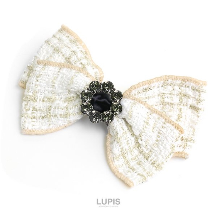 ツイードリボンバレッタ【ヘアアクセサリー バレッタ ツイード | LUPIS | 詳細画像7 