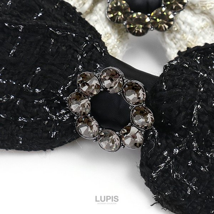 ツイードリボンバレッタ【ヘアアクセサリー バレッタ ツイード | LUPIS | 詳細画像8 