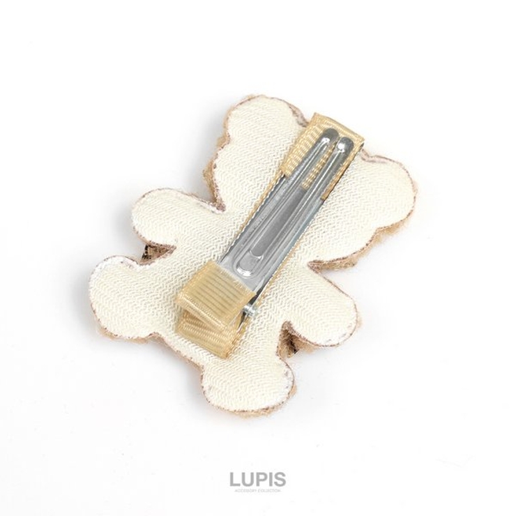 モコモコくまヘアクリップ【ヘアアクセサリー ヘアクリップ くま | LUPIS | 詳細画像3 