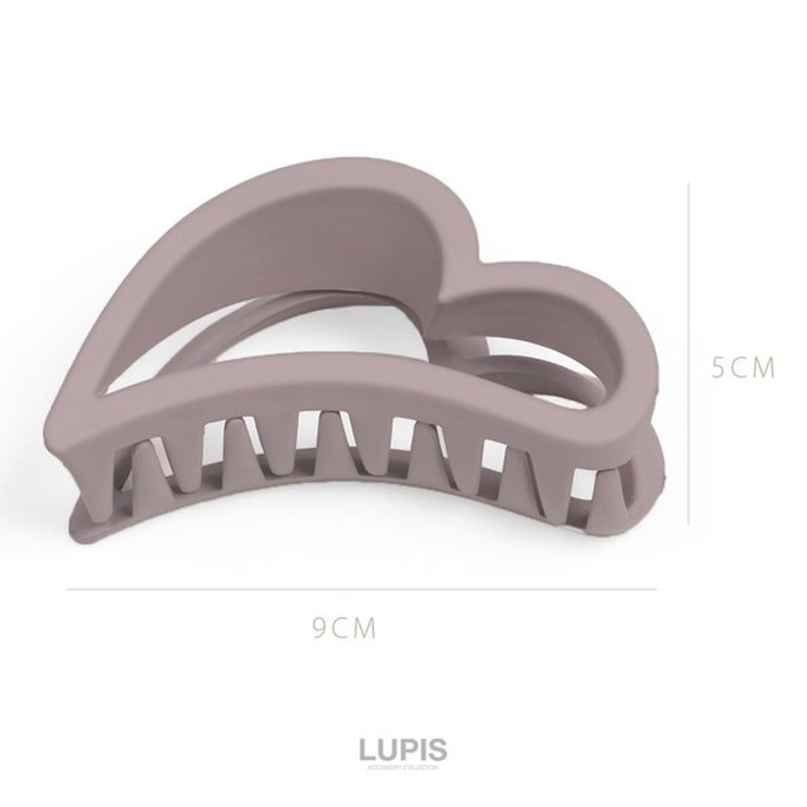 マットカラーハートバンスクリップ 【ヘアクリップ バンスクリップ | LUPIS | 詳細画像5 