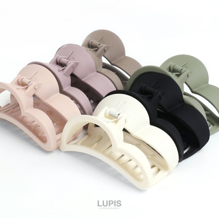 マットカラーハートバンスクリップ 【ヘアクリップ バンスクリップ | LUPIS | 詳細画像7 