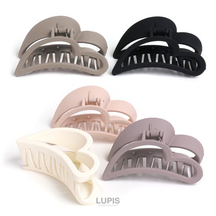 マットカラーハートバンスクリップ 【ヘアクリップ バンスクリップ | LUPIS | 詳細画像8 