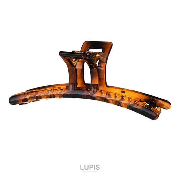 ブラウン | シンプルラインバンスクリップ 【バンスクリップ ヘアクリップ | LUPIS