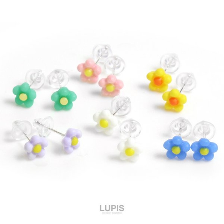 ポップフラワープチピアス【小ぶり S925ポスト】 | LUPIS | 詳細画像2 