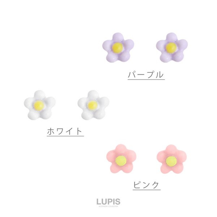 ポップフラワープチピアス【小ぶり S925ポスト】 | LUPIS | 詳細画像4 