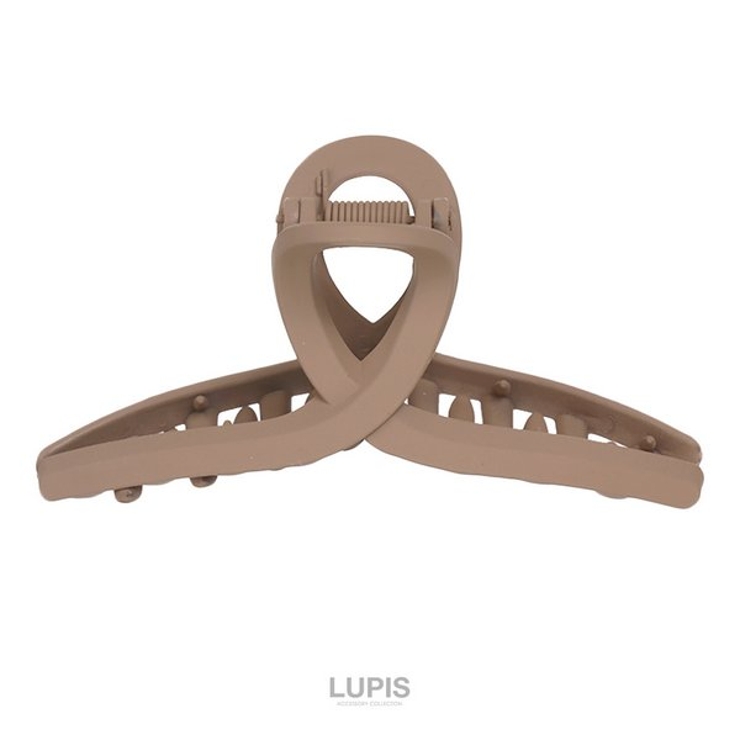 ブラウン | ループラインマットカラーバンスクリップ 【プチプラ 大きめ | LUPIS