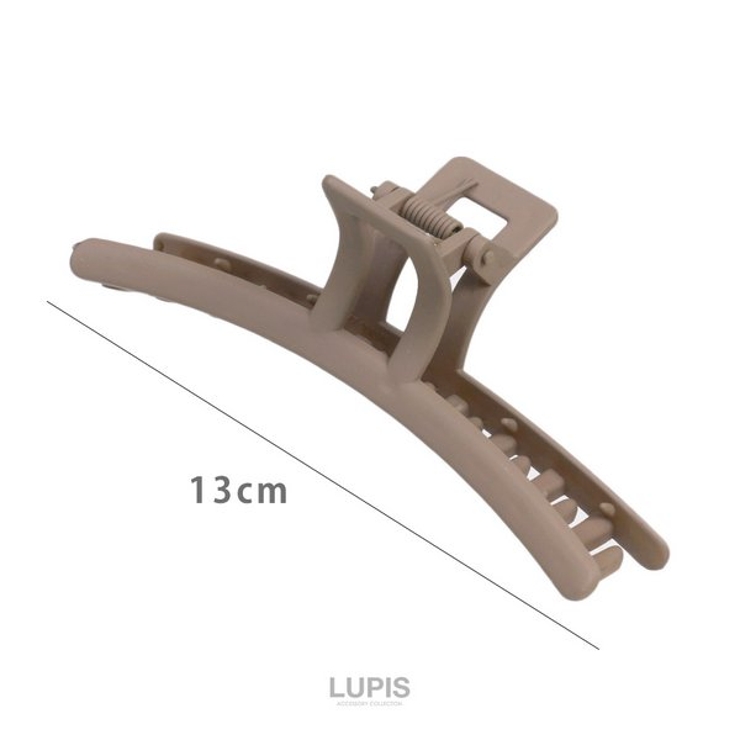 マットカラーシンプルラインバンスクリップ【大きめ ヘアアクセサリー】 | LUPIS | 詳細画像3 