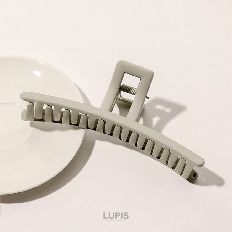 マットカラーシンプルラインバンスクリップ【大きめ ヘアアクセサリー】 | LUPIS | 詳細画像6 
