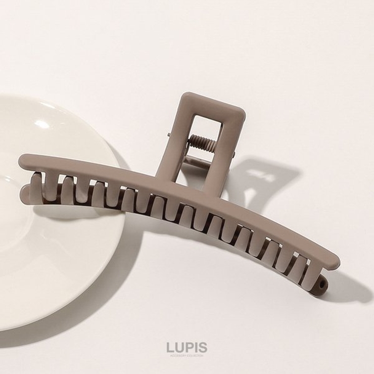 マットカラーシンプルラインバンスクリップ【大きめ ヘアアクセサリー】 | LUPIS | 詳細画像7 