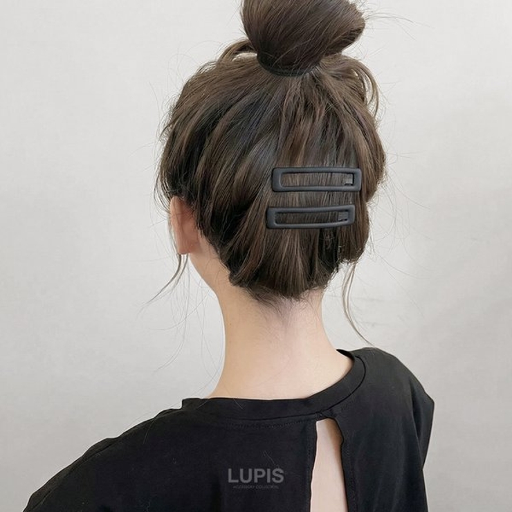 マットカラースクエアぱっちんヘアピン【ヘアアクセサリー】 | LUPIS | 詳細画像2 