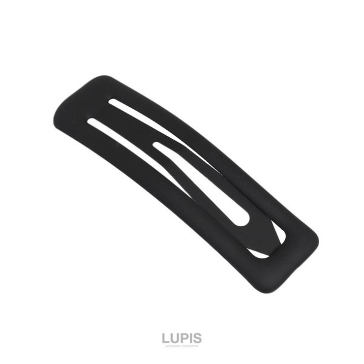ブラック | マットカラースクエアぱっちんヘアピン【ヘアアクセサリー】 | LUPIS