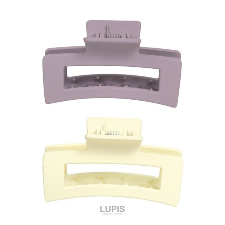 マットカラーレクタングルバンスクリップ【ヘアアクセサリー】 | LUPIS | 詳細画像4 