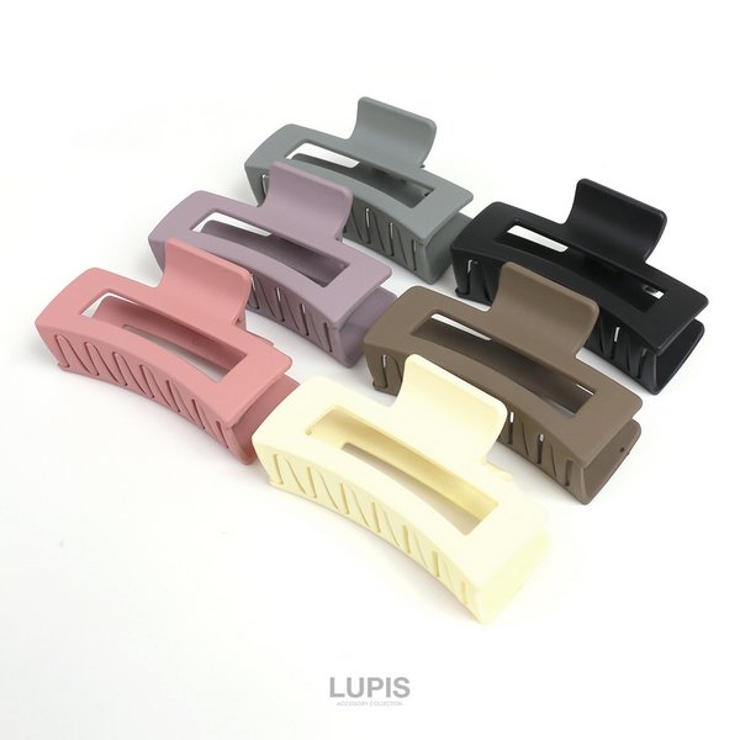 マットカラーレクタングルバンスクリップ【ヘアアクセサリー】 | LUPIS | 詳細画像7 
